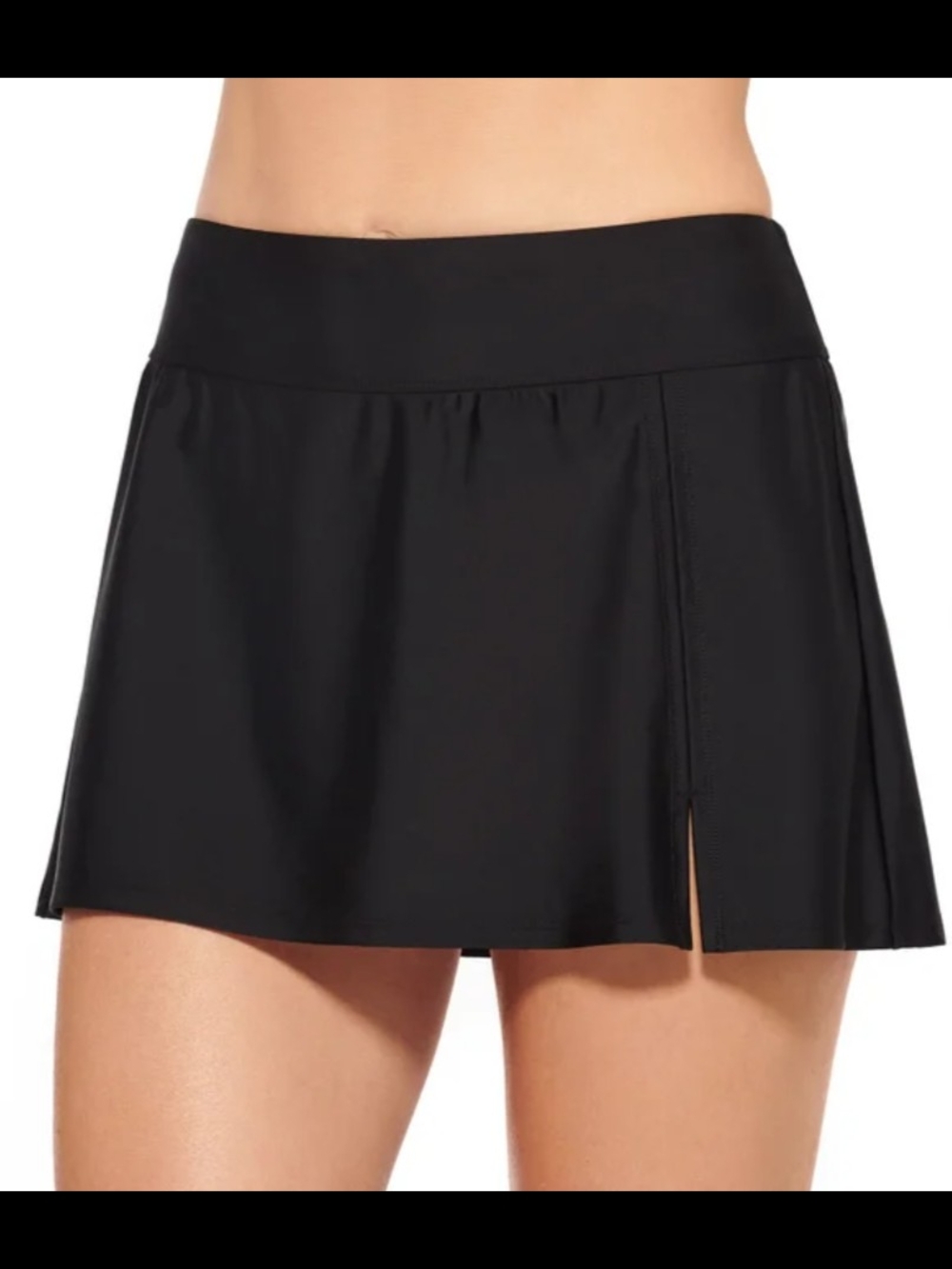 Christina Black Swim Skirt with Side Slit Sz Large